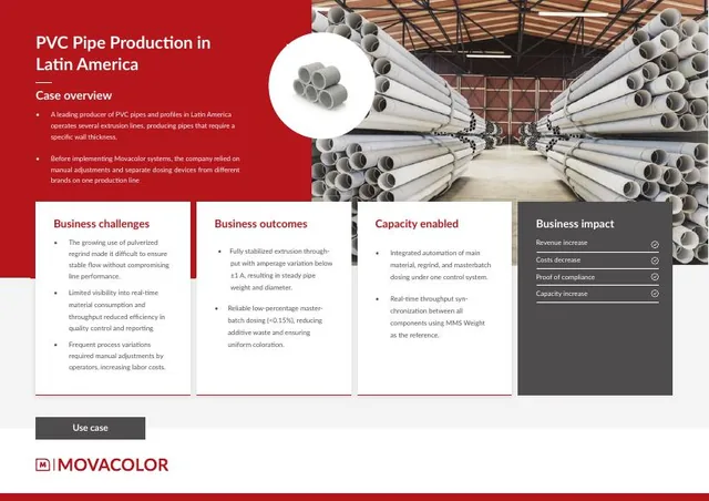 PVC pipe production in Latin America case study, first page